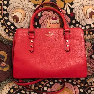 Kate Spade Red Leather Handbag